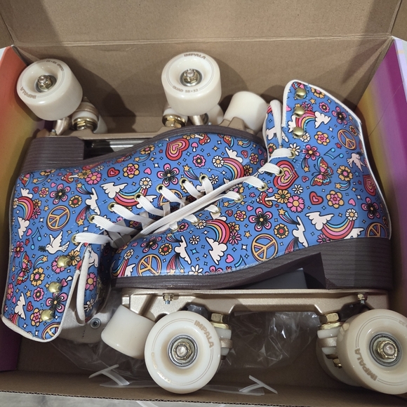 Impala Rollerskates: Harmony Blue Quad Roller Skates - Picture 5 of 9